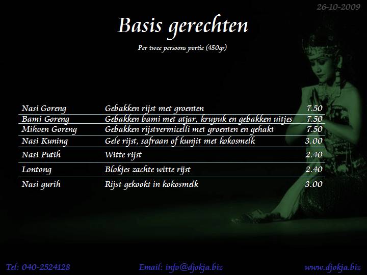 basis gerechten
